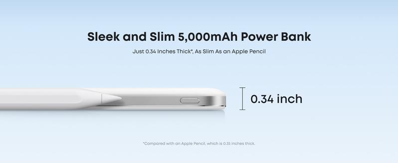 Anker Nano 5,000mAh Magnetic Power Bank, Qi2 15W Max Wireless Charging, Ultra-Slim Portable Charger, for iPhone 17/16/15/14/13/12 Series Only (MagSafe-Compatible)