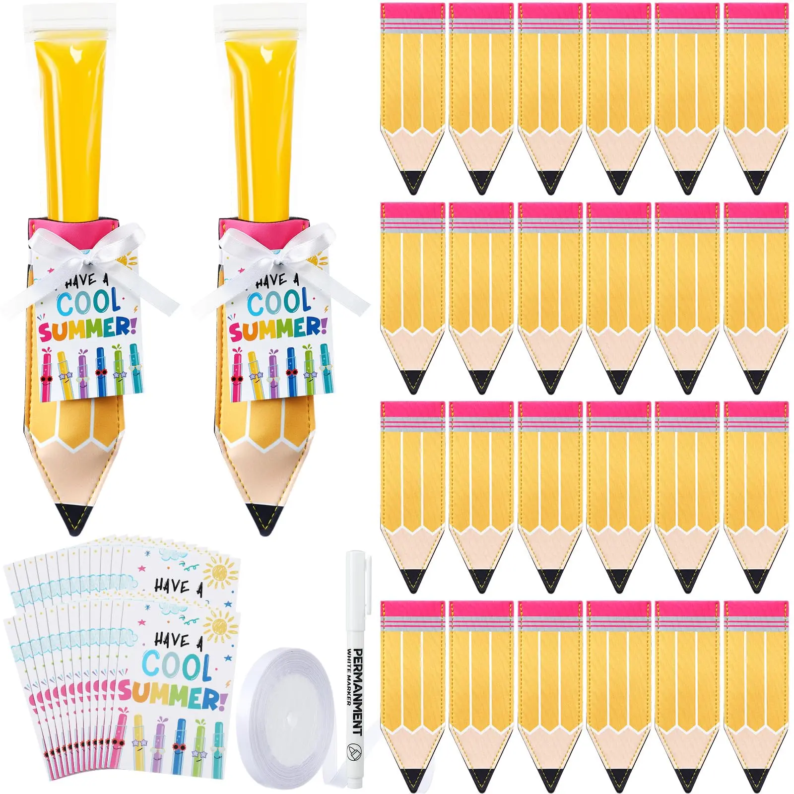24 Pcs Pencil Shaped