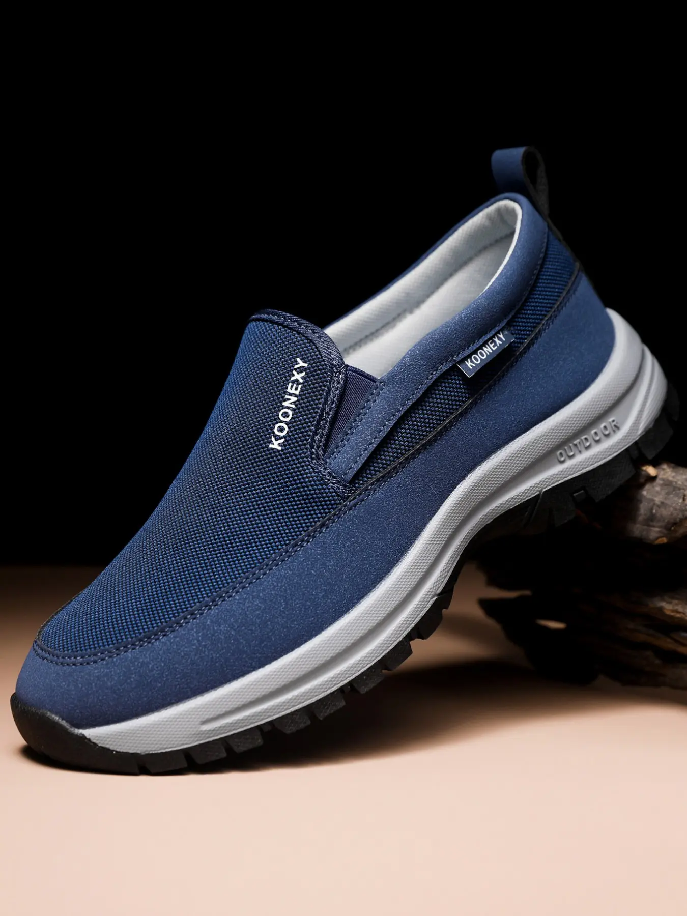 Men's Comfortable Anti-Slip Loafers, Breathable Knit No Tie Shoes Slip-On Thick Sole Lightweight Casual Active Walking Shoes, All-Season Outdoor Activities, Summer Casual Shoes, Lightweight Slip Ons, Footwear Slipon