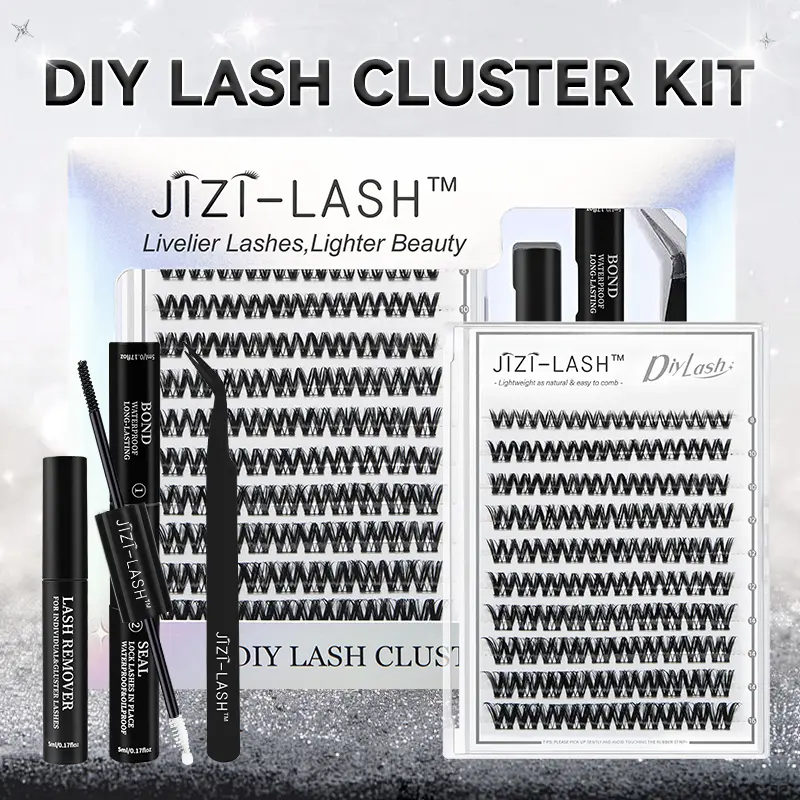 Cat-Eye Lash Kit | Long-Lasting Cluster Lashes | Natural Wispy Look | Lightweight & Comfortable | Easy to Apply | Suitable for Home & Outdoor Wear | Waterproof DIY Lash Extension Kit | Beginner-Friendly
