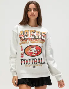 THE WILD COLLECTIVE San Francisco 49ers Womens Crewneck Sweatshirt