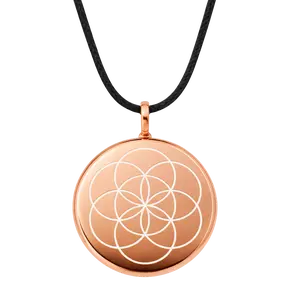 The One in Rose Gold - Patented Wearable Wellness Device with Shungite & Clear Quartz for Energetic Balance & Protection