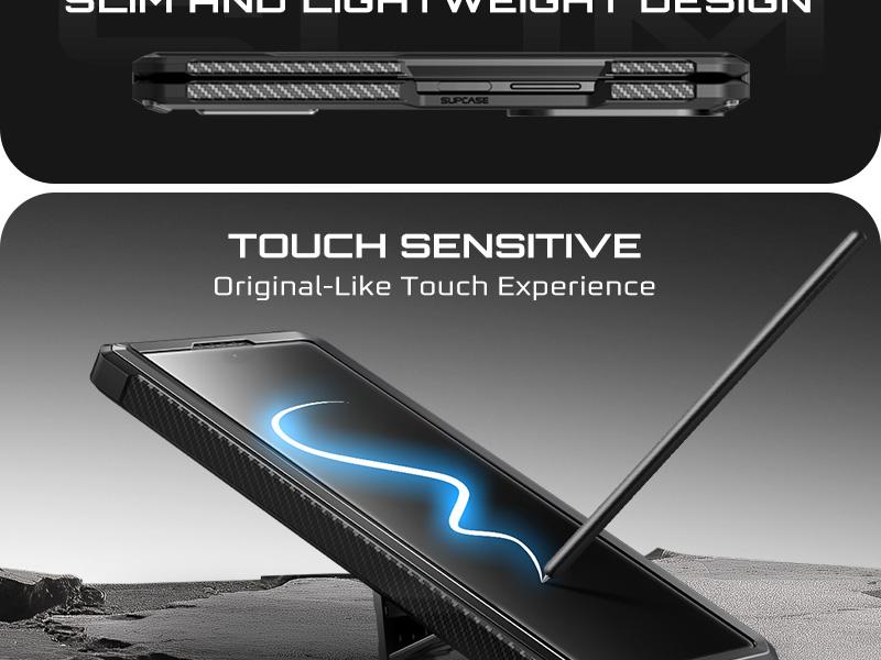 SUPCASE for Samsung Galaxy Z Fold 7 Case with Kickstand UB Pro Built-in Tempered Glass Screen Protector Hinge Coverage Military-Grade Protection Full-Body Heavy-Duty Rugged Phone Case MagSafe Compatible Anti-Slip Grip support magnetic wireless