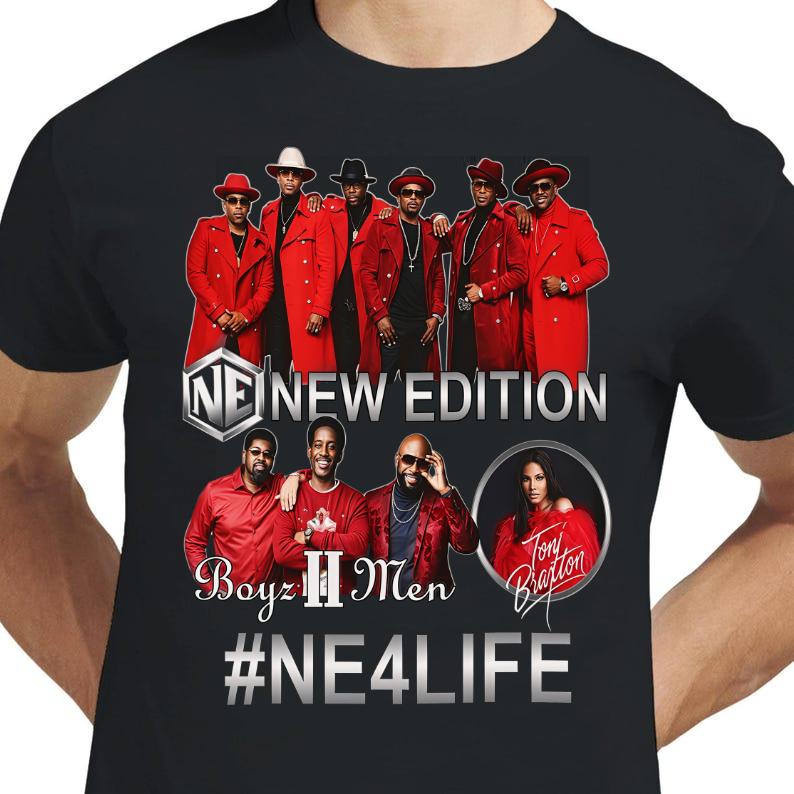 New Edition With Boyz II Men -The New Edition Way Tour 2026- T Shirt New S-5XL