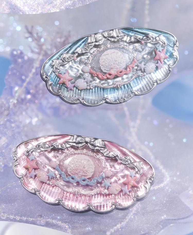 Flower Knows Shell's Jewel Collection 6-Color Makeup Palette - Cosmetic, Shimer, Matte, Longlasting, High Pigment