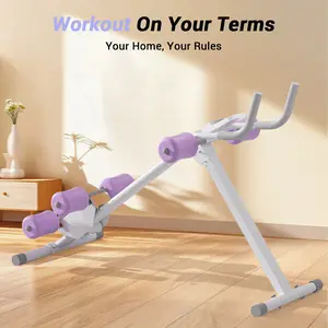 UMAY Ab Trainer, Adjustable Ab Workout Machine for Abs Workout at Home Gym, Foldable Abdominal Trainer for Stomach Workout