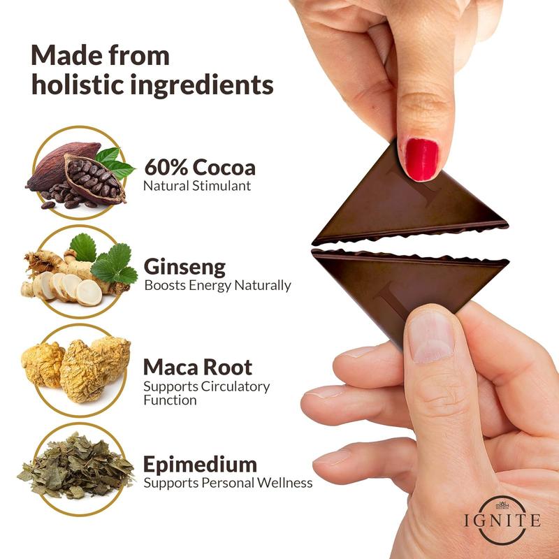 [HOT - 2026!!] Ignite Dark Chocolate Bars – Premium 60% Cocoa Squares for Couples – Luxurious Dark Chocolate Crafted