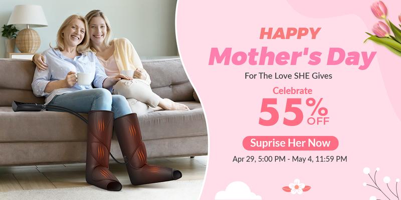 【FIT KING】 Leg and Foot Massager with Heating Leg Massager Boots Adjustable feetmassager for Black Friday Christmas gift