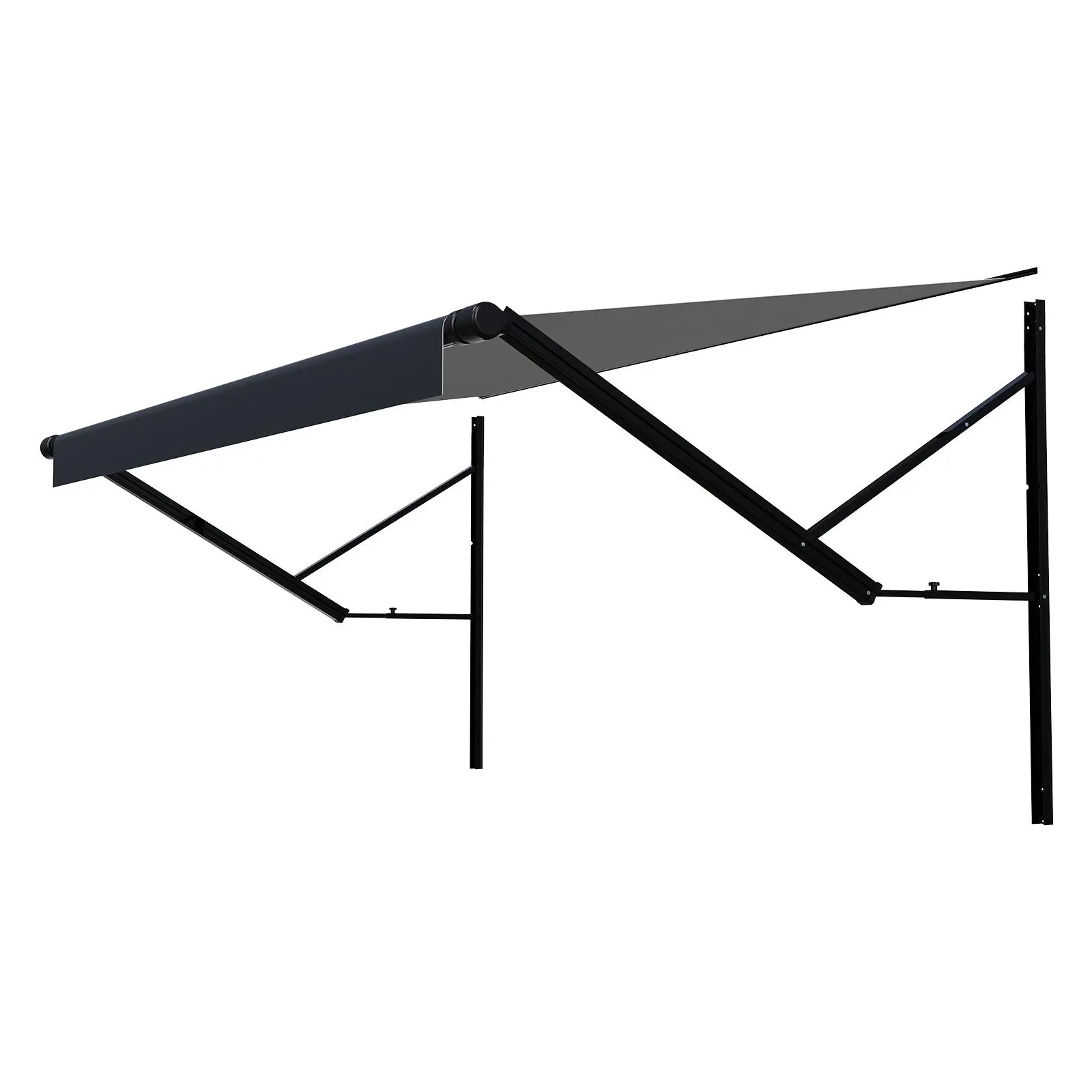 【SummerFinds】VEVOR Motorized RV Awning Complete Kit,  16' Retractable Awning with Aluminum Alloy Frame, Outdoor Trailer Awning, Fit for Most RVs(Black Fade)