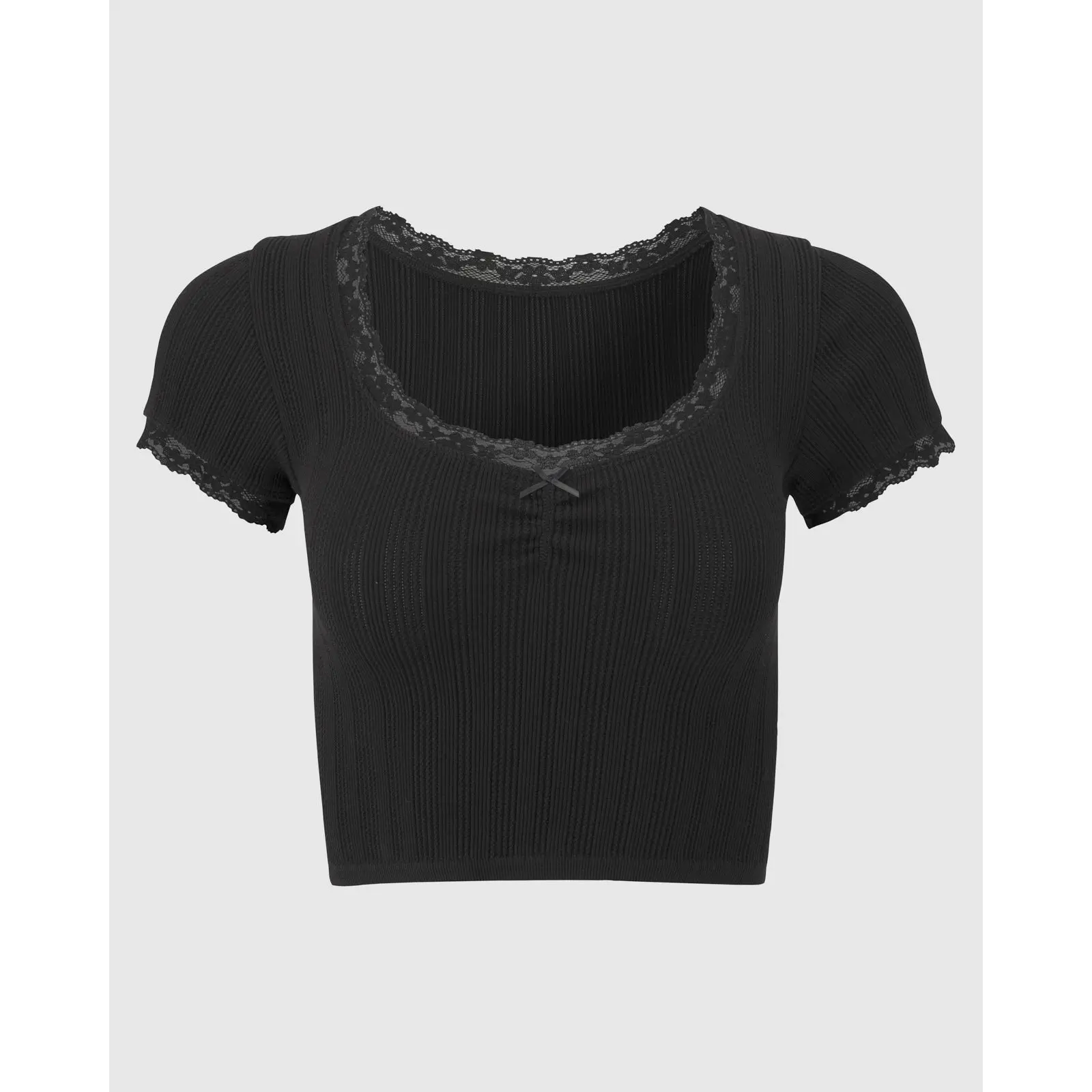 Pointelle Short Sleeve