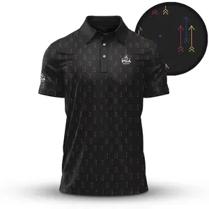 Style 3 Arrows PGA Golf Polo Shirt 2026 Performance Short Sleeve Fan-Made