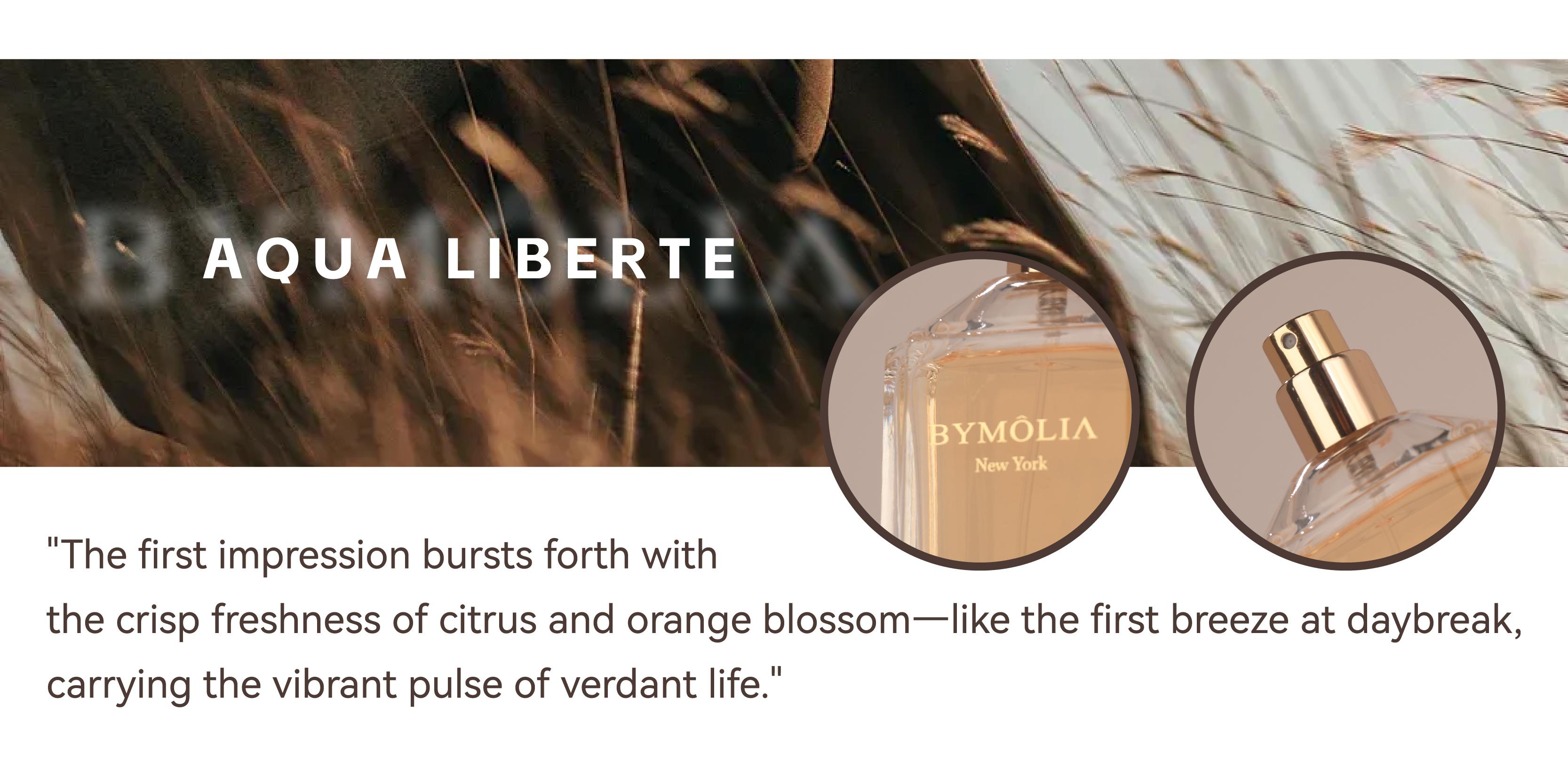 BYMOLIA Aqua Liberte Perfume Spray - Long Lasting Addictive Eau de Parfum for Unisex - Vanilla & Musk, 1.7 Ounce / 50ml - Aromatic Woody Scent Vetiver