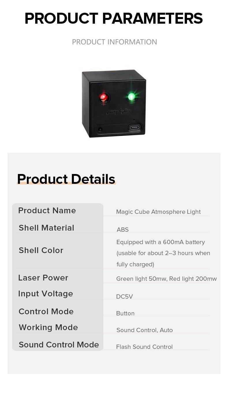 RGB Disco Party Light – Rechargeable & Portable, Perfect for Home, Party & Dance Floor，Outdoor Light