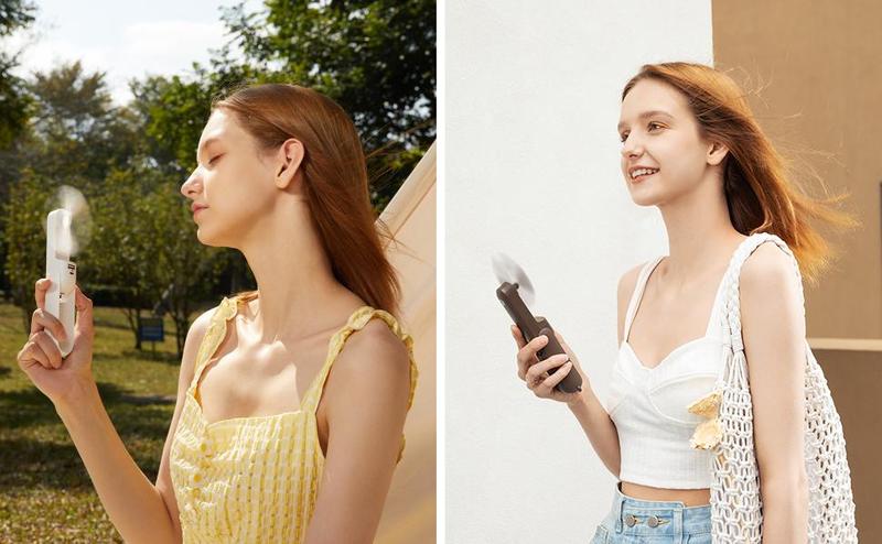 JISULIFE Portable Mini Fan, USB Rechargeable 4500mAh with Power Bank,Flashlight for Travel/Eyelash,Birthday Gifts for Women/Mom/Her/Girl portable mini JISULIFE Portable Mini Fan, USB Rechargeable 4500mAh with Power Bank,Flashlight for Travel/Eyelash,Birthday Gifts for Women/Mom/Her/Girl portable mini