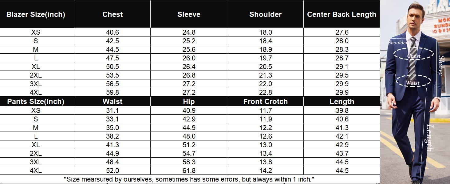 COOFANDY Men's 2 Piece Suits Classic Fit 2 Button Dress Suits Tuxedo Jacket Blazer for Wedding Business Dinner Prom Formal Menswear Elegant