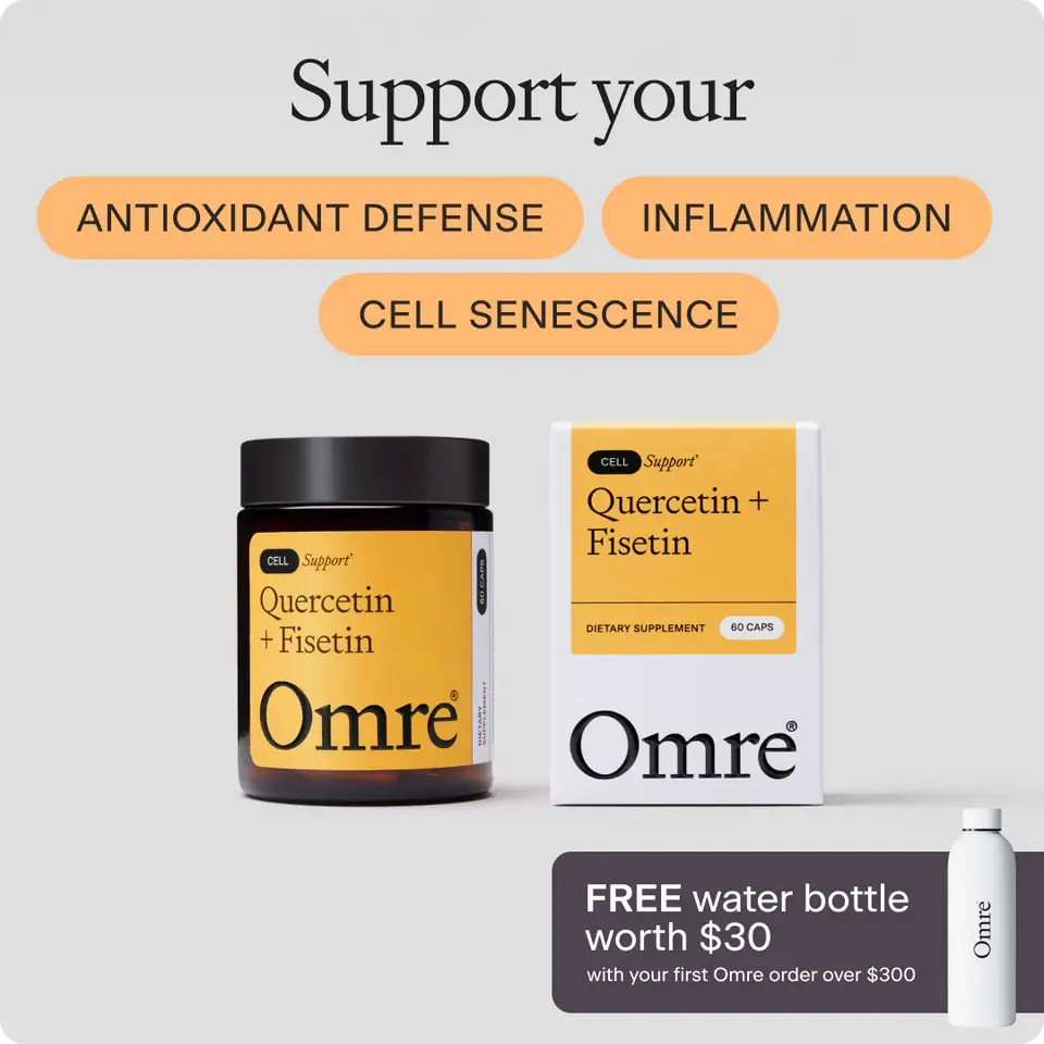 Quercetin & Fisetin Supplement - Third-Party Tested Senolytic for Antioxidant Defenses & Cell Senescence - 500mg Quercetin Phytosome & 100mg Fisetin - High Bioavailability - US Healthcare