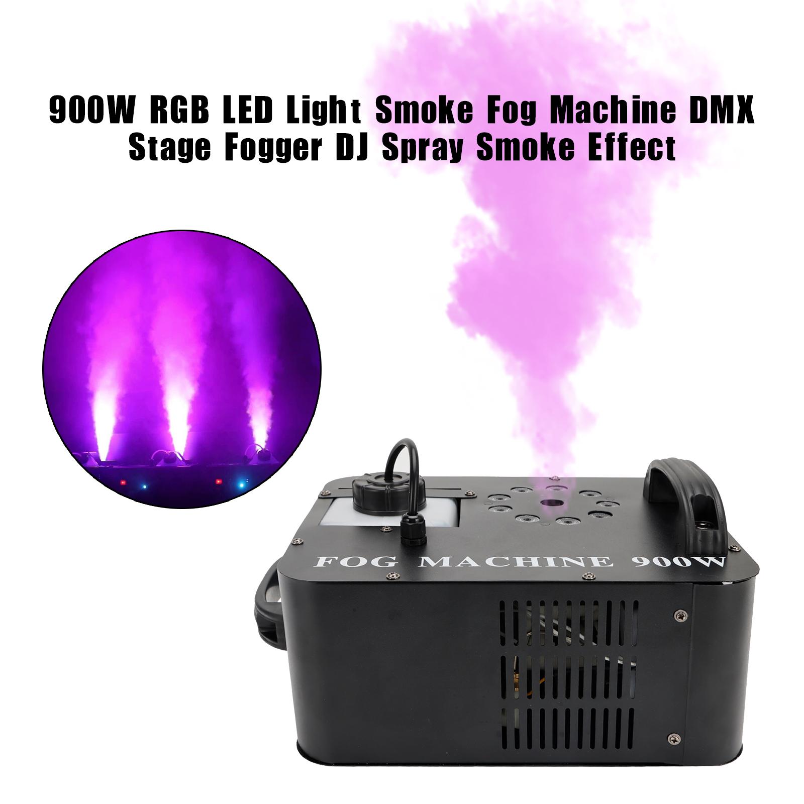 1500W/900W/400W RGB Automatic LED Color Fog Machine Stage Light Fogger Spray Smoke Effect for Home Party DJ Clubs