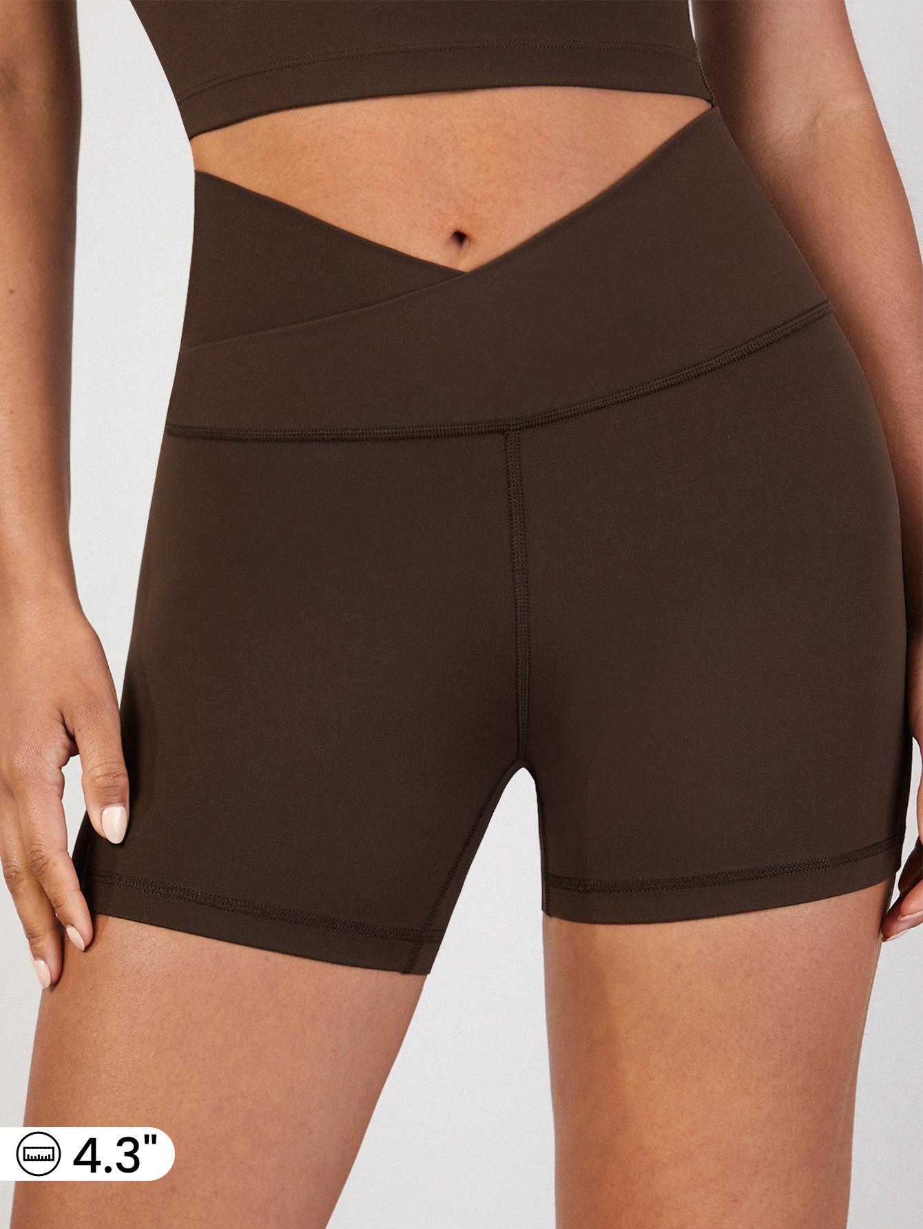 GLOWMODE 4.3" FeatherFit Crossover Cutie Biker Shorts Breathable Cycling Running Gym Workout TikTokShopBlackFriday