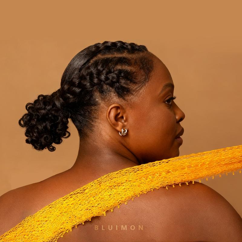 Bluimon African Exfoliating Net Sponge Ethically Sourced from Nigeria Bath Sponge Smooth Skin Shower Body Care Tool Quick-Drying Hygienic Solution