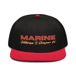 Marine Veteran Snapback Hat