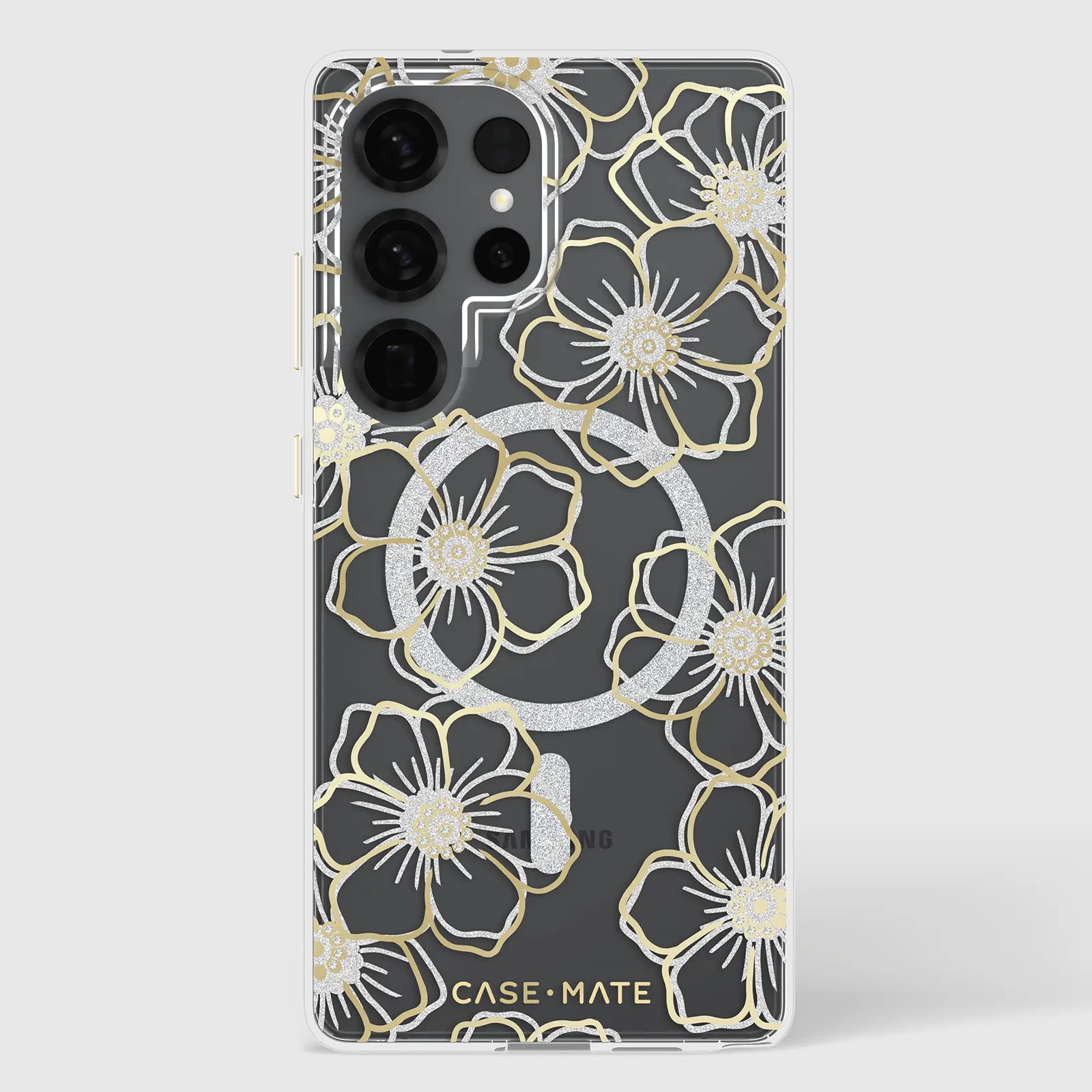 Floral Gems with Magnet- Galaxy S25 Ultra