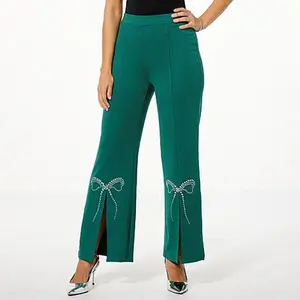 Curations X Debbie Embellished Slit Pant