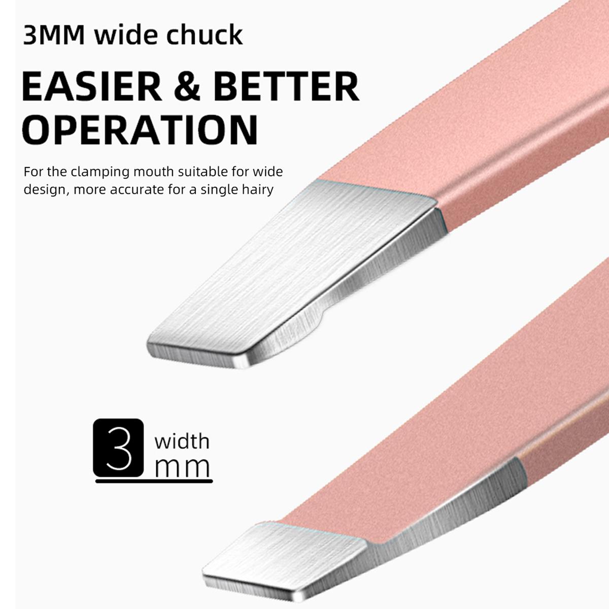 Tweezers for Women Facial Hair,4 in 1Pack Tweezers for Eyebrows,Tweezer Set for Ingrown Hair, High Precision Stainless Steel Eyebrow Tweezers for Facial Hair Daily Beauty Tool Travel for Gifts Makeup Cosmetic