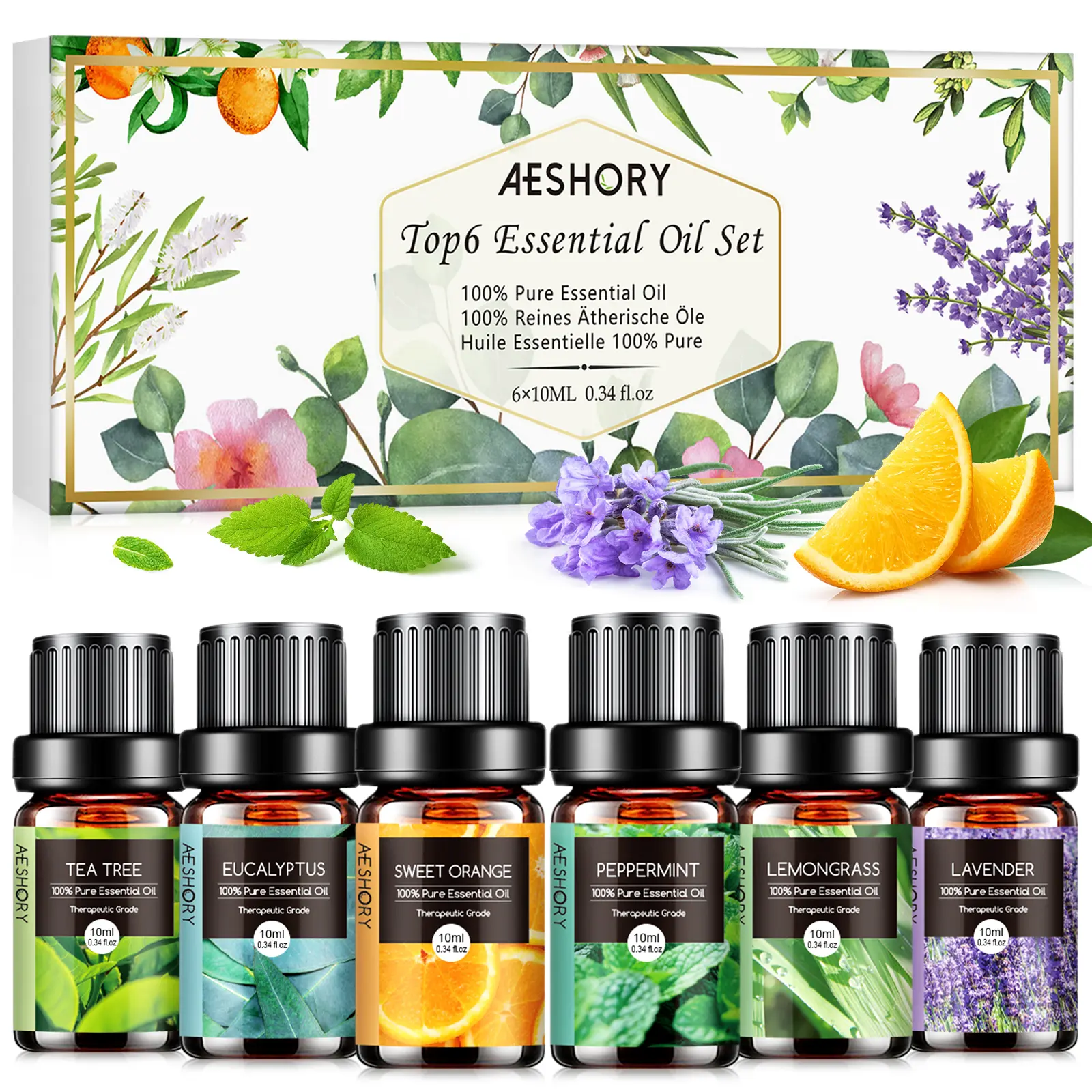 Sleep & Relax Essential Oil Set | Calming Aromatherapy Blends for Stress Relief & Better Sleep