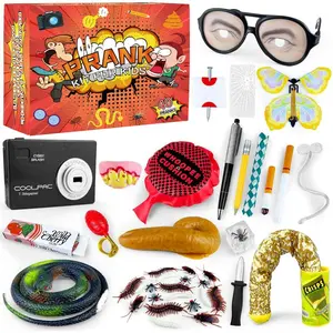 40 PCS Prank Kit for Kids Prank Toys Pack Set Box for Gifts April Fools Pranks Practical Jokes for Halloween Christmas Birthdays