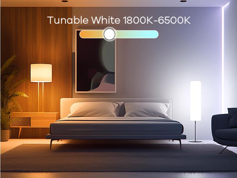 [BIG DEAL! ONLY TODAY!]Linkind Matter Smart RGB Bulb, LED Color Change, Voice & APP Remote Control, Music Sync, Smart Bulbs Work with Apple Home/Siri/Google Home/Alexa, 60W, 1800K-6500K, 25000 Hours