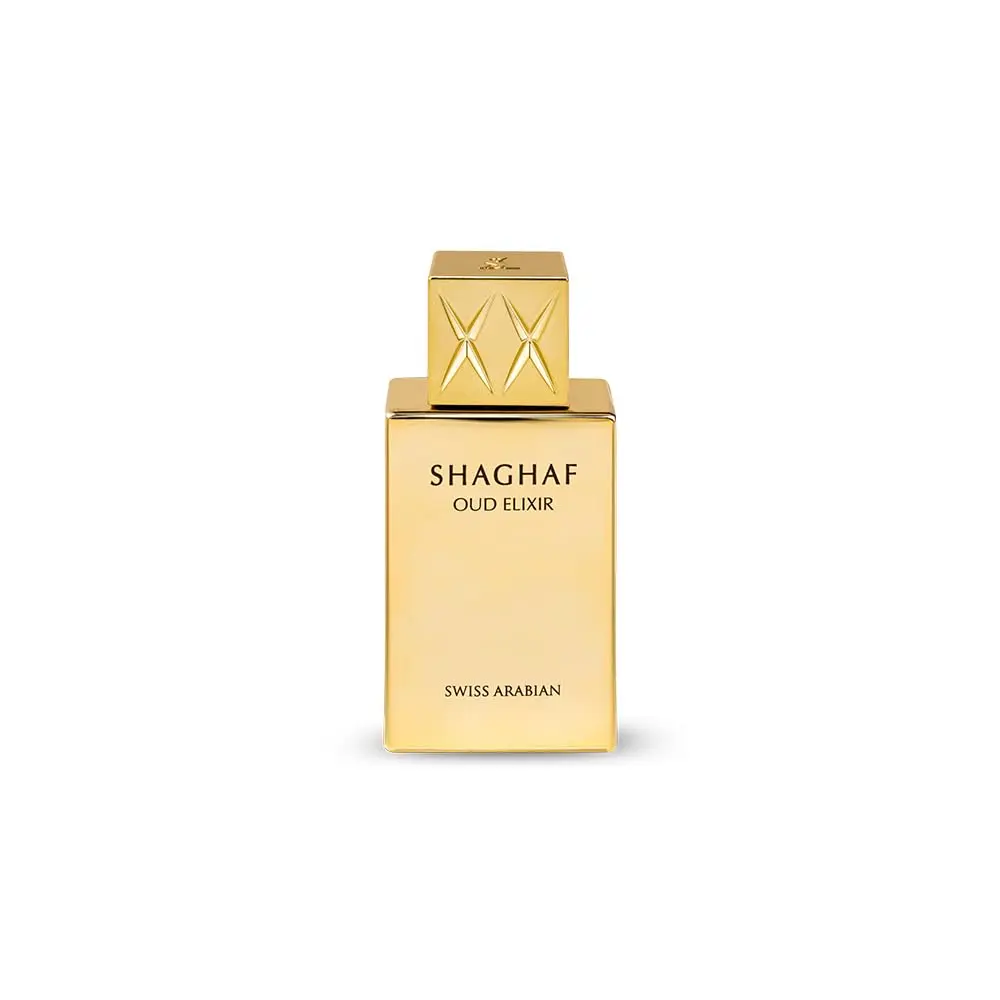 Swiss Arabian Shaghaf Oud Elixir Eau de Parfum 25ml Miniature – Unisex Luxury Perfume from Dubai, Spiced Oud Rose with Vanilla & Amber