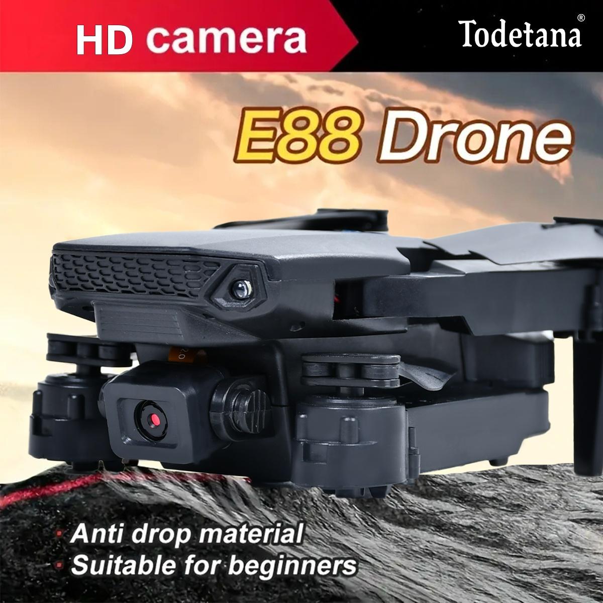 E88 Drone HD Camera – Compact Foldable Design, Headless Mode, 360° Flips, One-Touch Launch, Altitude Hold – Perfect for Gifting on Special Occasions