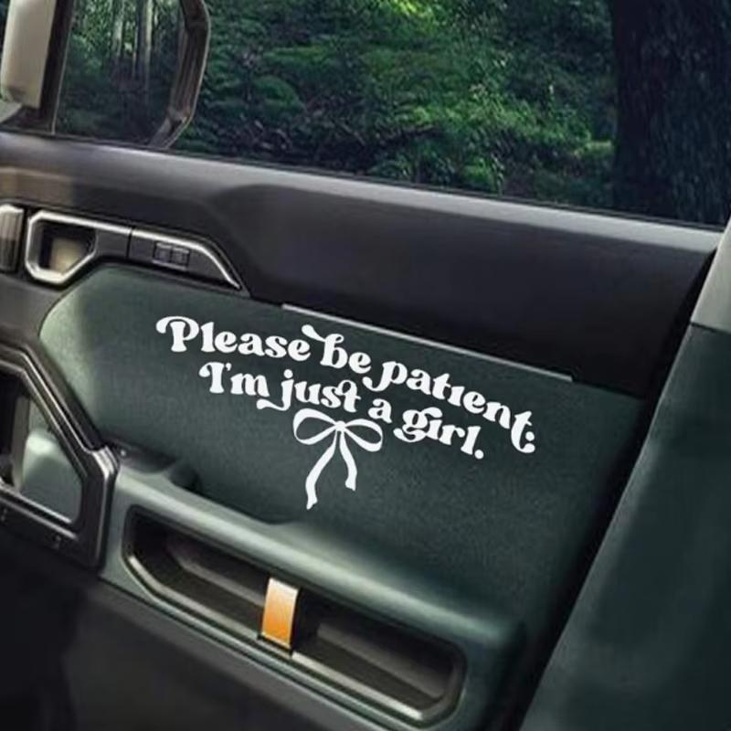 JOYTUTUS Clean girl whole set Premium Version Cute & Funny Car Bumper Decals with 7 Unique Patterns Coquette Bow Stickers for Car Window Decoration Fun Easy to Use Faith Gift Girly Stickers Car Decoration Mirror Room Decor Gift Ideas Valentine's Day Gifts