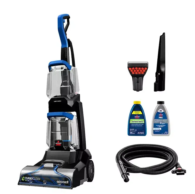 BISSELL TurboClean Pet XL 3738 Upright Carpet Cleaner, Deep Carpet Cleaning Machine for Pet Stains, Dirt & Dander, 4-Row DeepReach PowerBrush with Powerful Suction, Large Capacity Tanks for Carpets, Area Rugs, Stairs & Pet Beds