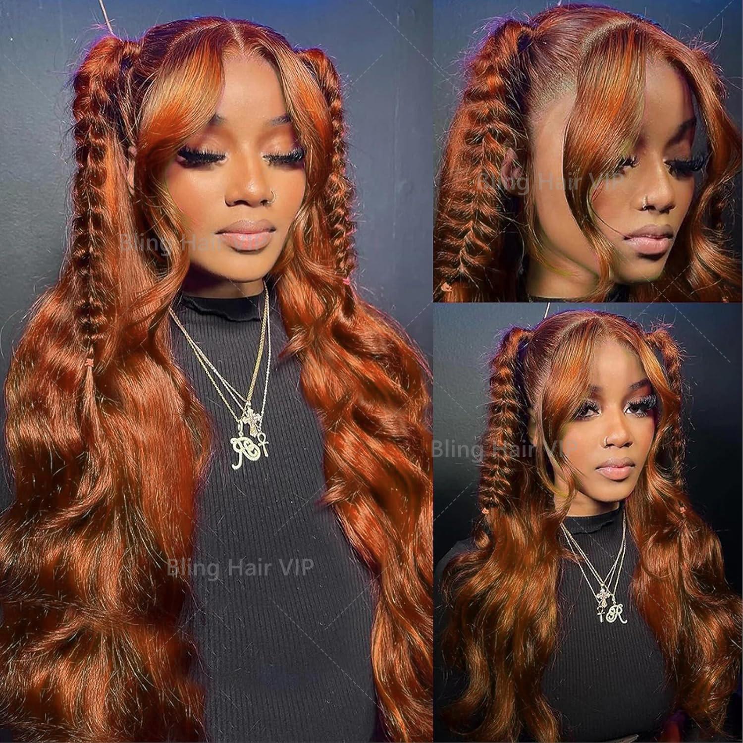 Bling Hair Chocolate Brown Lace Front Wig Human Hair 180 Density 13x6 13x4 Hd Body Wave Lace Front Wigs Human Hair Pre Plucked Colored Frontal Wigs Human Hair Brown Wig Human Hair Wigs for Women