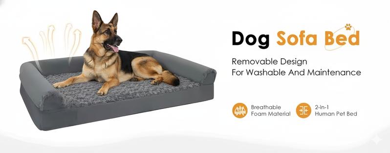 XXXL Warm Waterproof Dog Bed Cozy Pet Lounger for Large Dogs Soft Plush Material Orthopedic Support Removable Cover Non-Slip Bottom Extra Large Size XXXL Warm Waterproof Dog Bed Cozy Pet Lounger for Large Dogs Soft Plush Material Orthopedic Support Removable Cover Non-Slip Bottom Extra Large Size