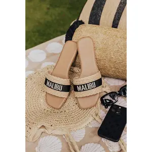 Malibu Raffia Woven Sandal