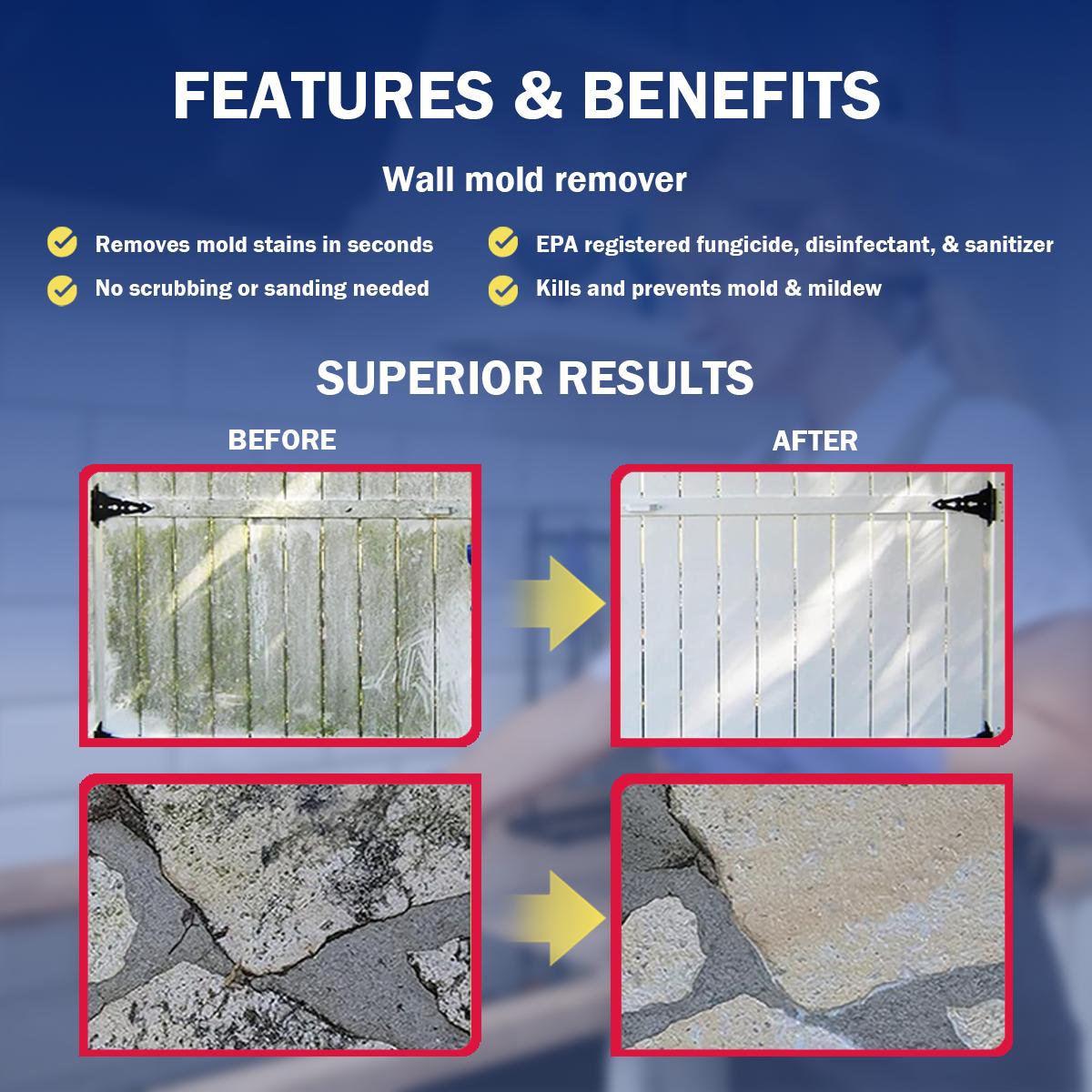 【Liapu】Active mold stain remover  - Prevents Mould Regrowth. Household