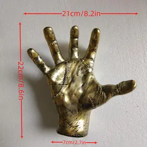 Creative Wall Mounted Basketball Holder, 1 Count Resin Hand-Shaped Basketball Display Rack, Display Shelf, Basketball Storage Rack, Home Decor Supplies, Rack Only