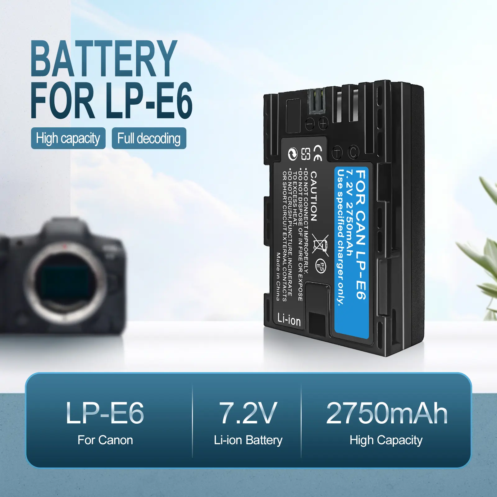 EDEKOY 2 LP-E6 Camera Batteries - Canon EOS 60D/70D/80D/R7/5D Mark III Compatible - Free Charger, Travel Power Replacement, Durable Energy Solution with Warranty, Camera Accessories (Power, Durability, Charging, Memory, Compatibility Support), Wall Charge