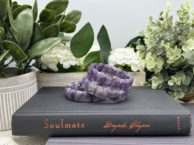Amethyst Bangle Bracelets by Urban Rutile