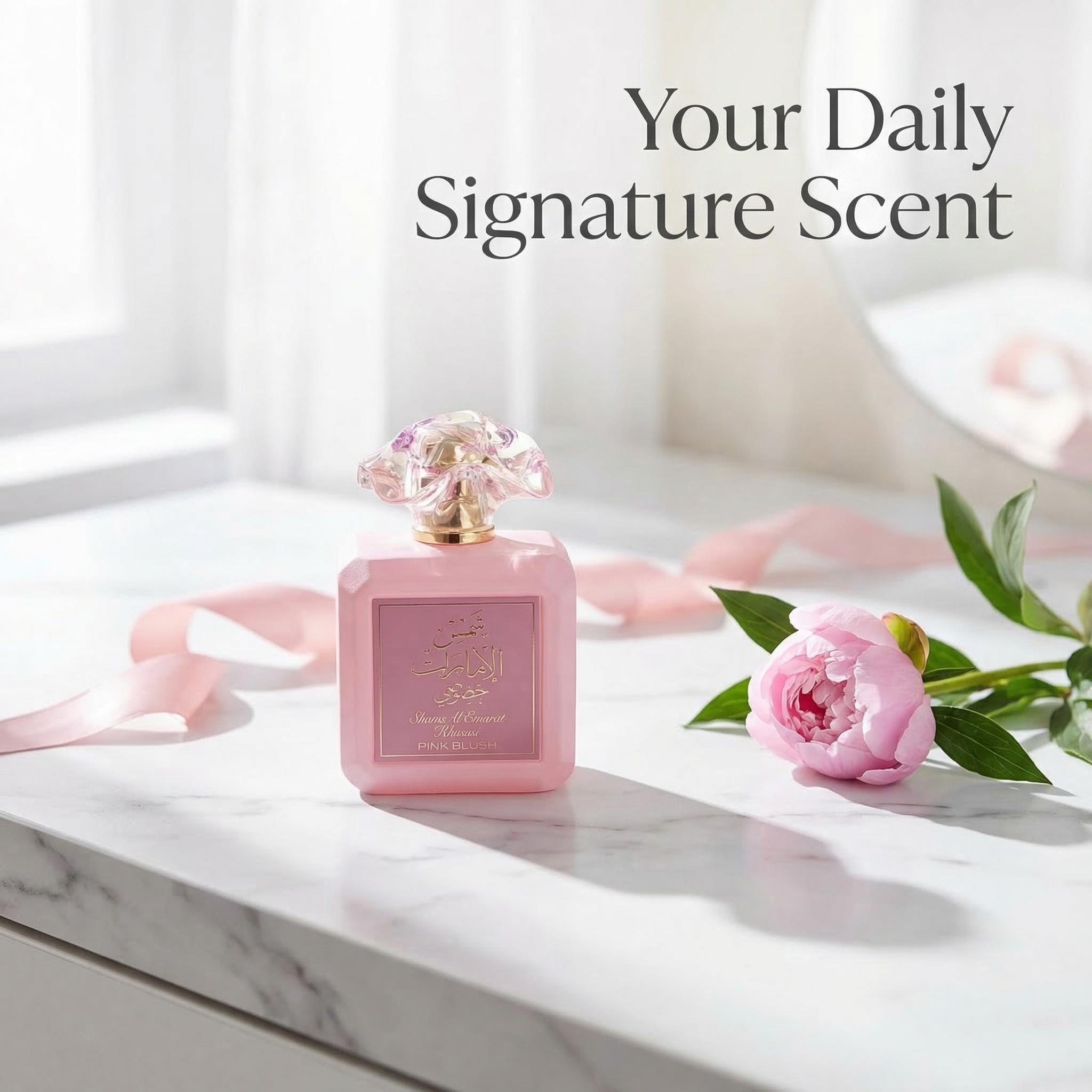 Pink Blush Shams Al Emarat Eau de Parfum 100ml (3.4 oz) by Ard Al Zaafaran – Pink Perfume, Women’s Perfume, Long Lasting Fragrance