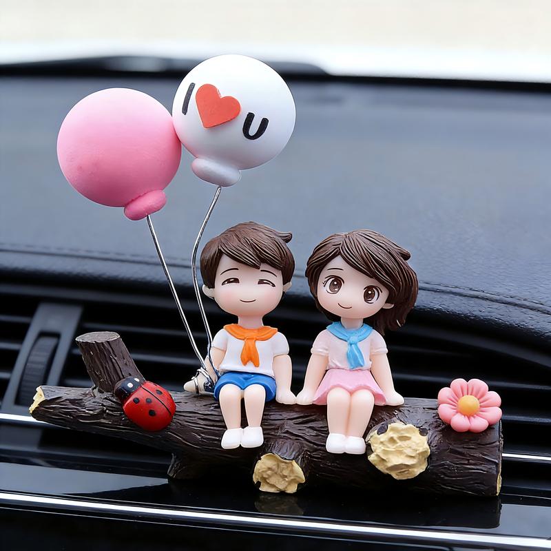 Cartoon Couple Design Car Decoration, Creative Car Interior Decoration, Automotive Ornaments, Fashion Car Accessories for Women & Men, Car Stuff, Car Decor for Girls, Teenage Girl Gifts