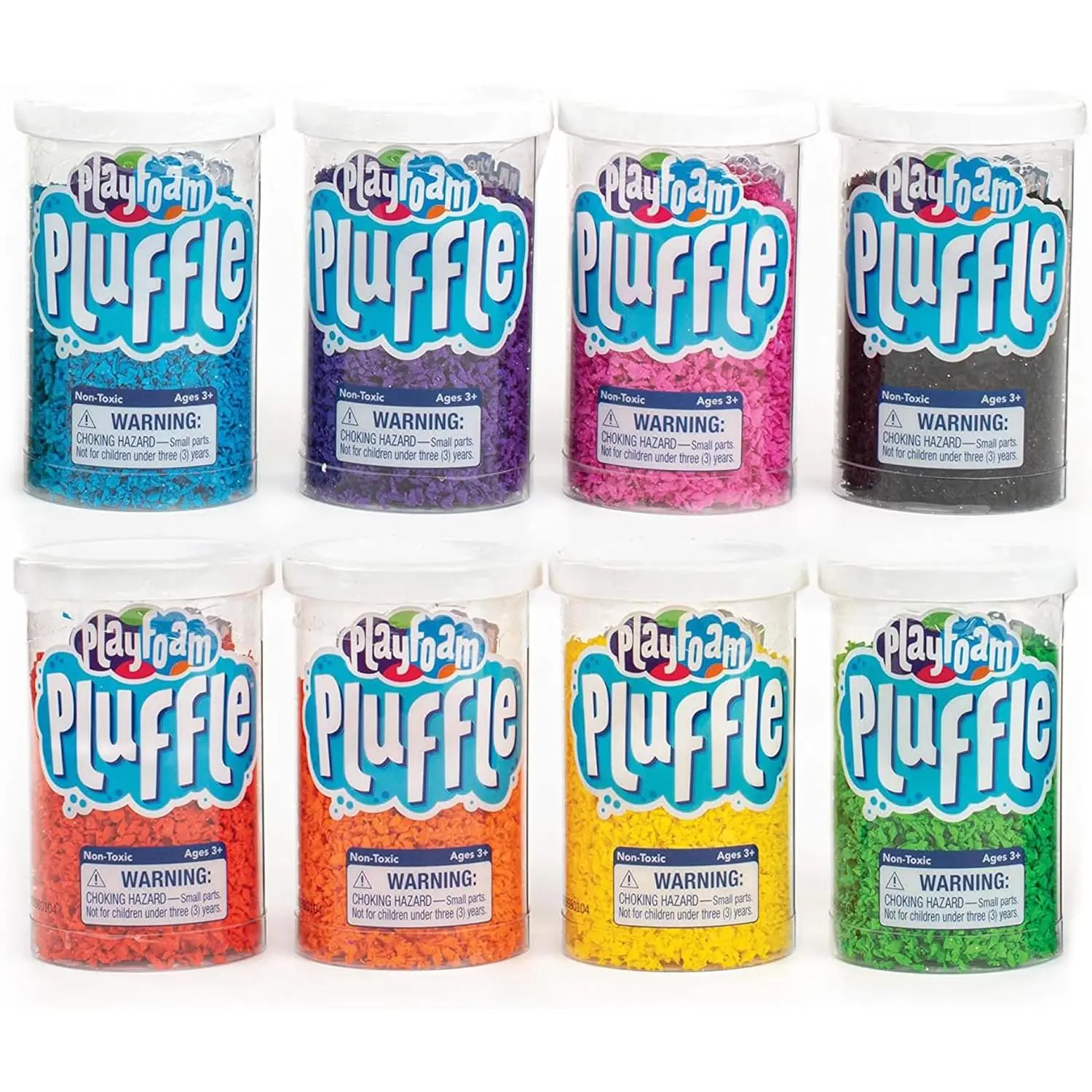 Pluffle for Sensory Bins with 8 Colors, Set 8, Ages 3+ girl