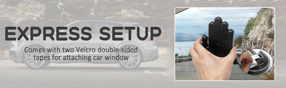 DIBMS Wireless control of LED Car Gesture Light with Remote Control, Recyclable & Rechargeable, Fun Rear Window Sign,Calming Road Rage, Ambient Lighting Kit,3 Modes Adjustable Finger Lights.