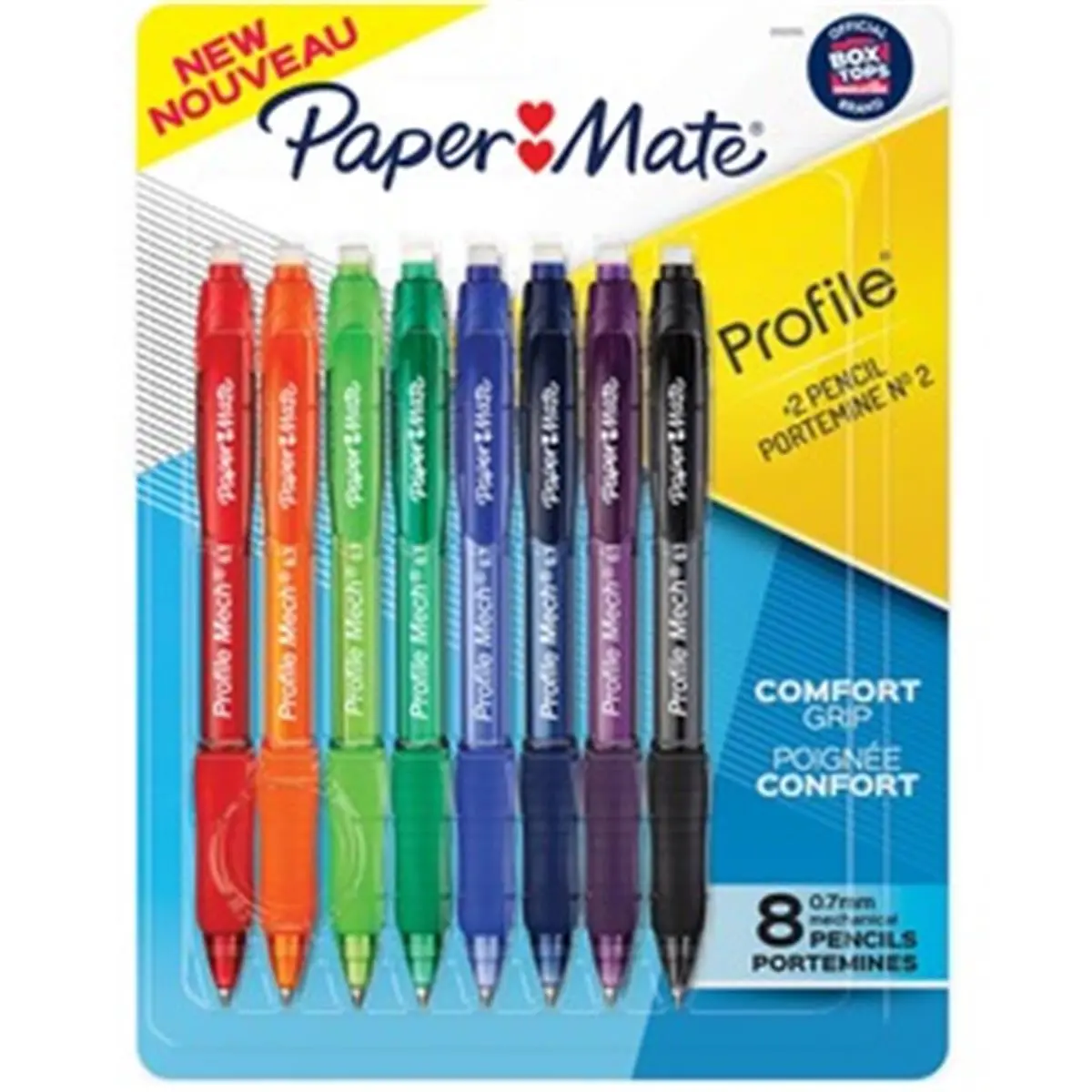 Newell Brands PAP2105705 7 mm Paper Mate Mechanical Pencils, Assorted Color - Pack of 8