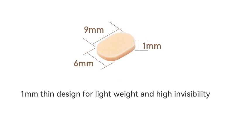 ZENOTTIC Anti-Slip Glasses Nose Pads Soft EVA Materia Hypoallergenic Breathable Prevents Makeup Smudges Pressure Relief for Comfort