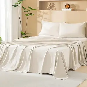 Litanika Beige Queen Size Comforter Set with Sheets - 7 Pieces Bed in a Bag Queen Boho Tufted Complete Bedding Sets with Comforter, Sheets, Pillowcases & Shams