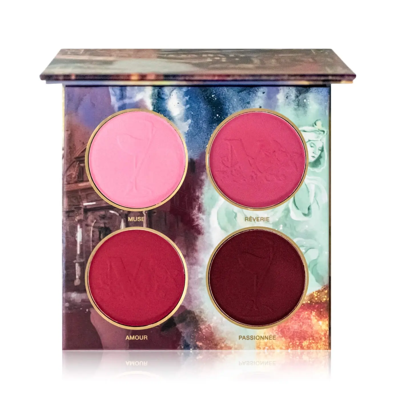 Paris La Bohème Crème Rouge Face Palette - 4 Shade Cream Blush Quad Cosmetics Beauty Cosmetics
