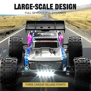 Pro Grade High-Speed RC Truck – 4WD, Brushless Power, Adjustable Hydraulic Shocks, Lightweight Aluminum Chassis, All-Terrain Ready, Perfect for Off-Road Adventures & Drifting